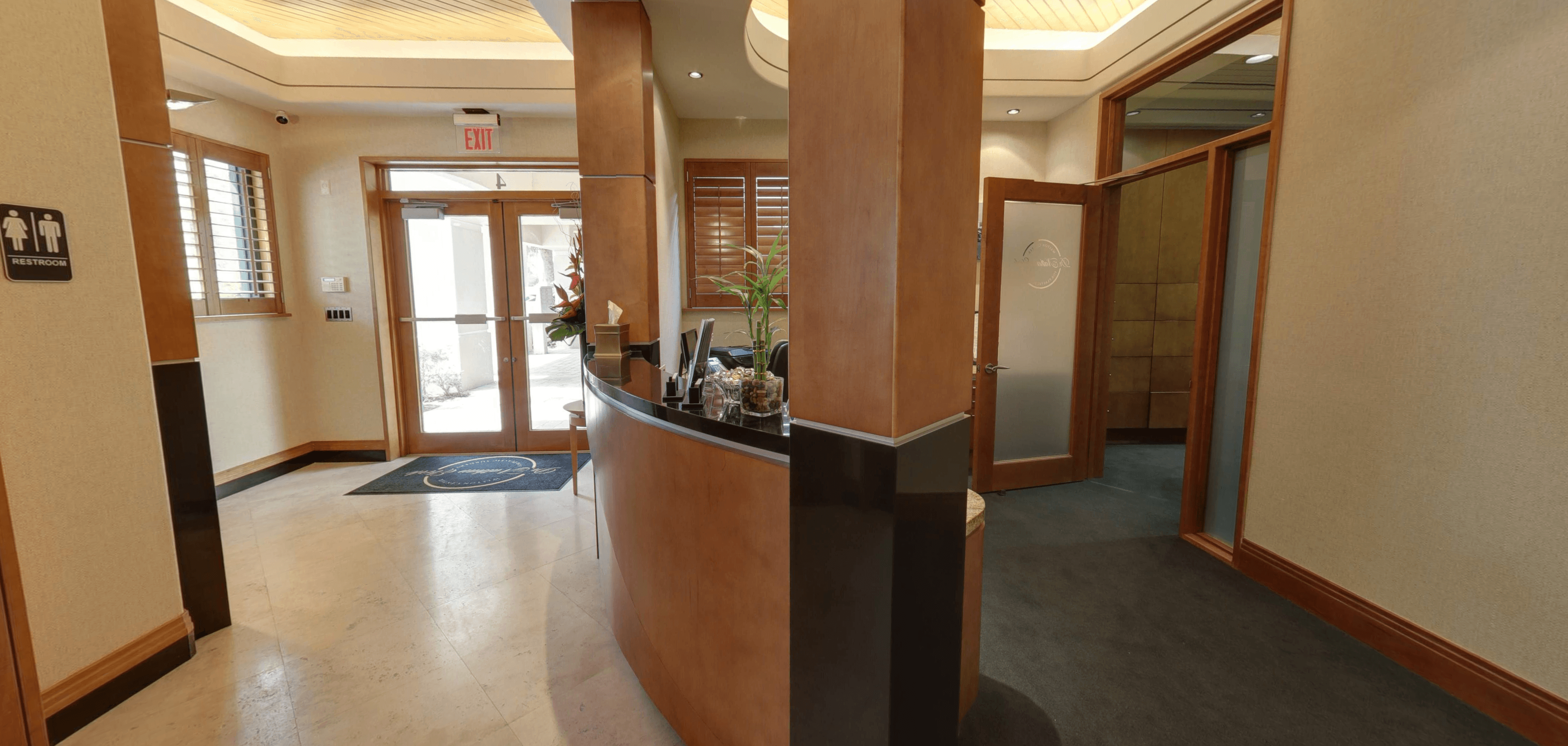 Front entrance and reception area