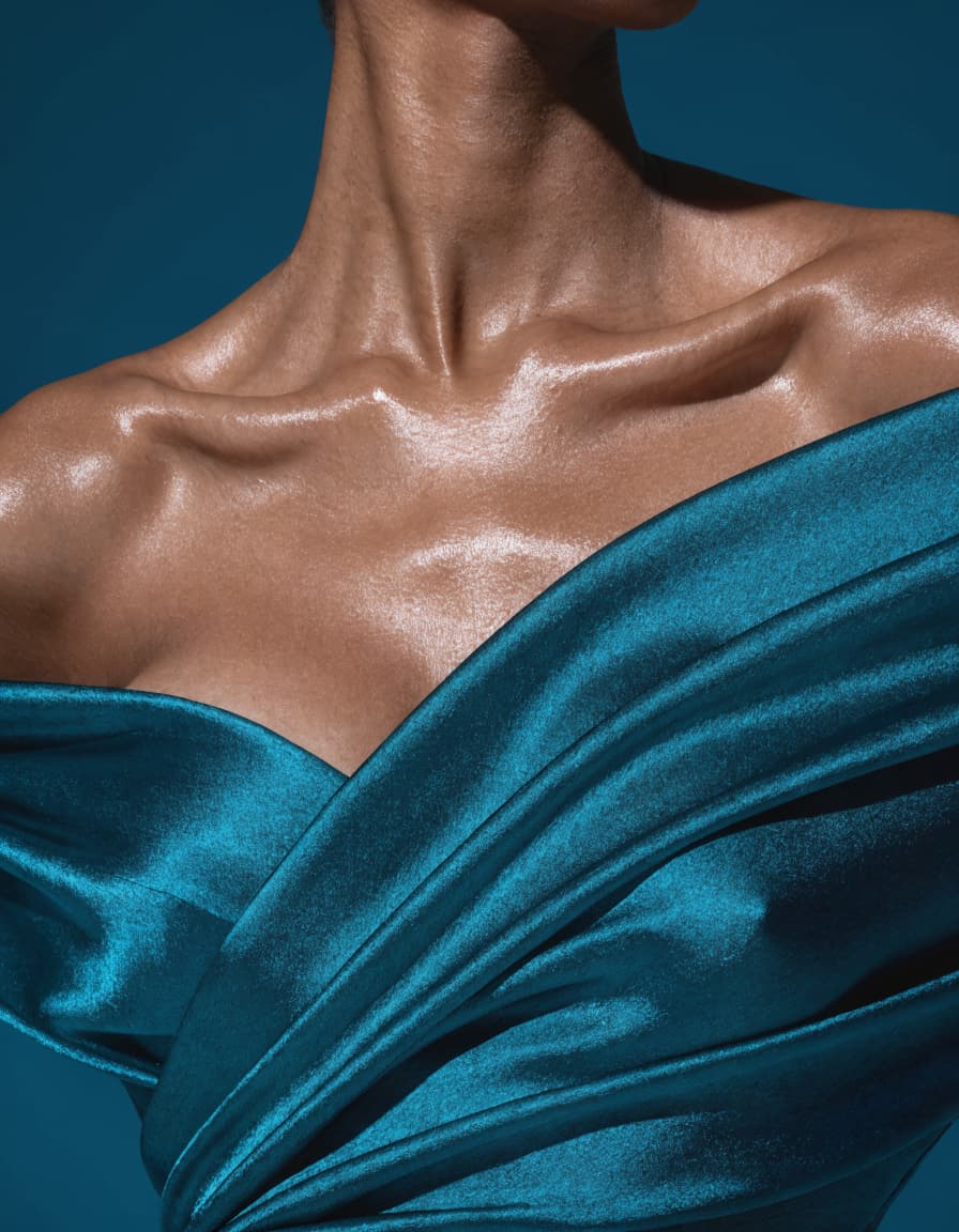 Editorial illustration of natural breast volume with fat grafting