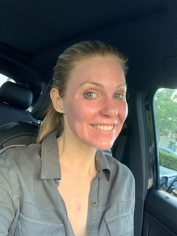 Shannon Ford one hour after Halo with CO2 Lift Pro mask