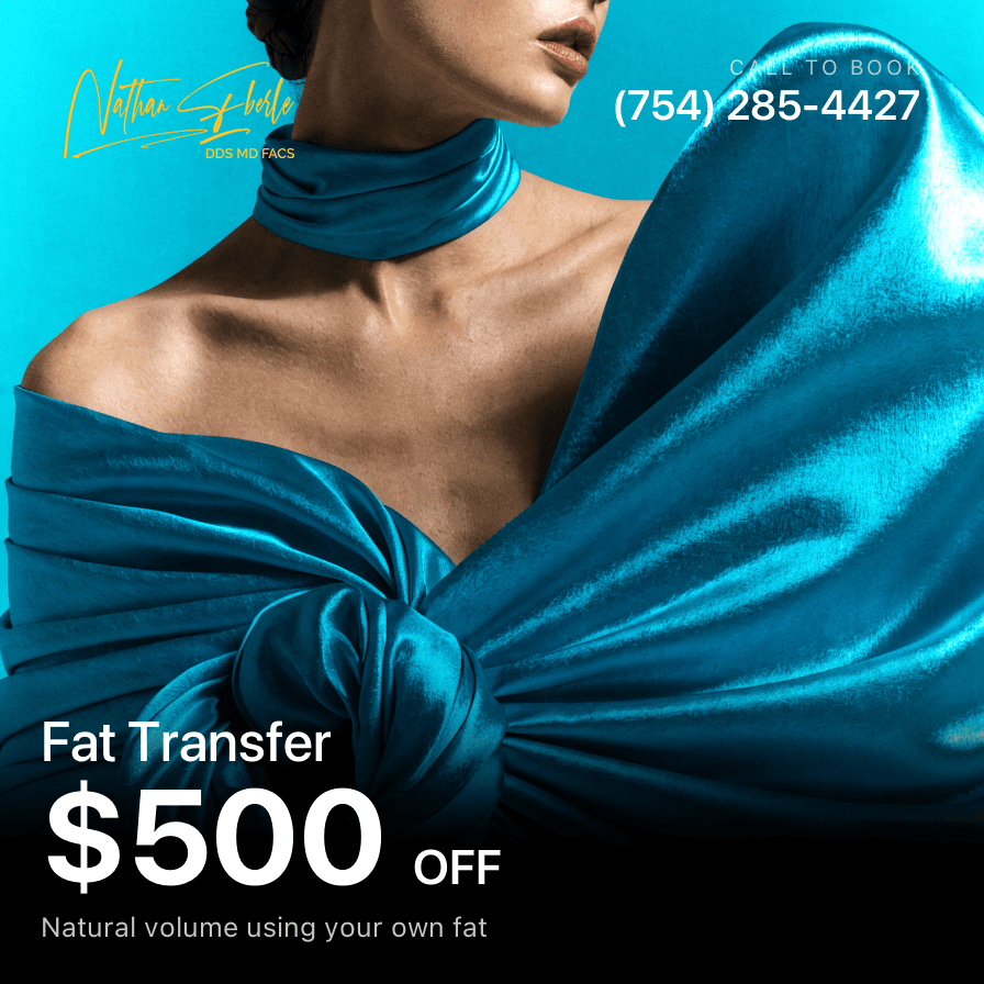 Fat transfer special, $500 off at Weston Center for Plastic Surgery