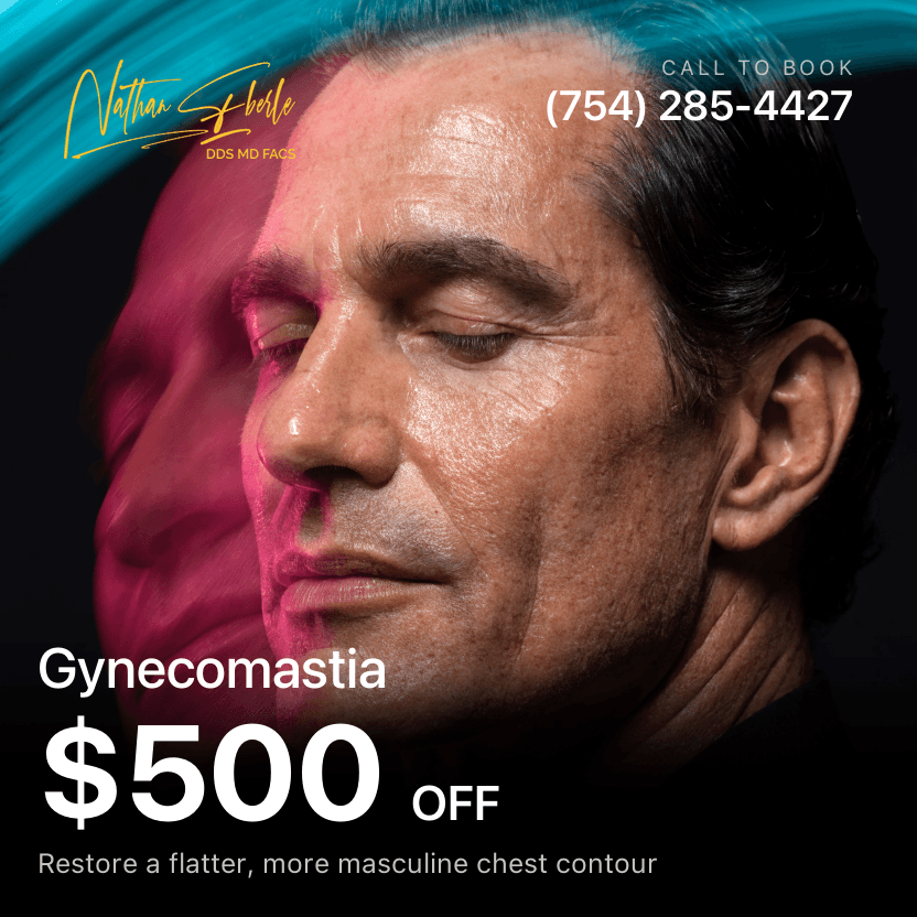Gynecomastia special, $500 off at Weston Center for Plastic Surgery