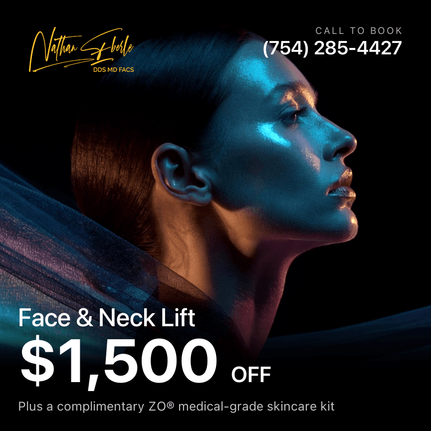 Face and neck lift July special at Weston Center for Plastic Surgery